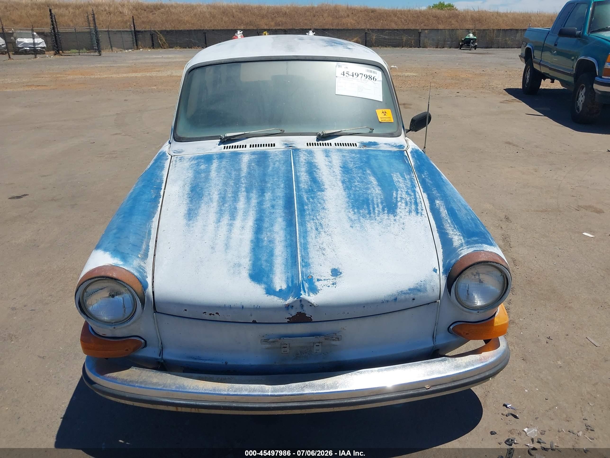 1970 Volkswagen Squareback Sedan Blue vin: 3602246074