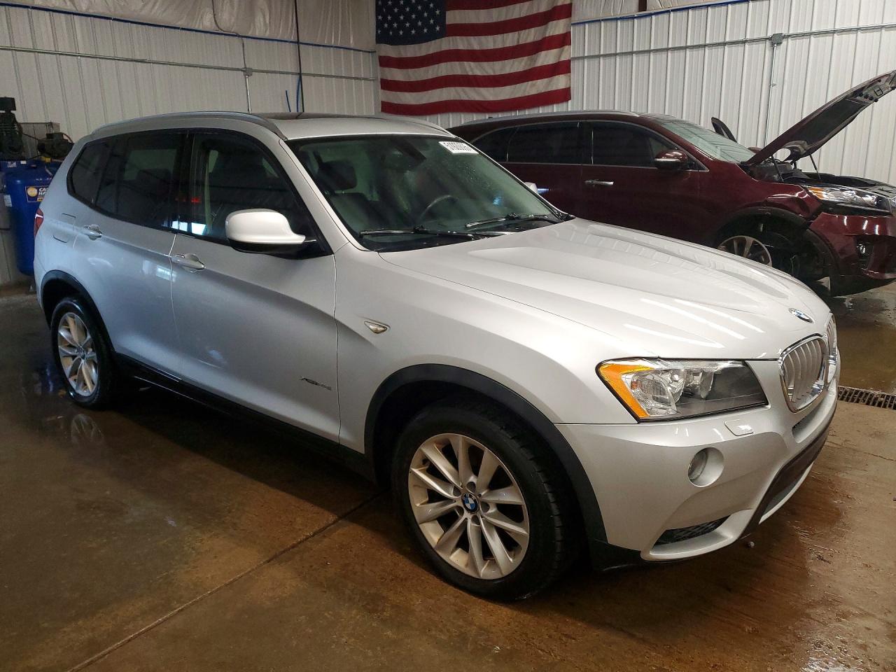 2014 Bmw X3 Xdrive28i Silver vin: 5UXWX9C50E0D29520