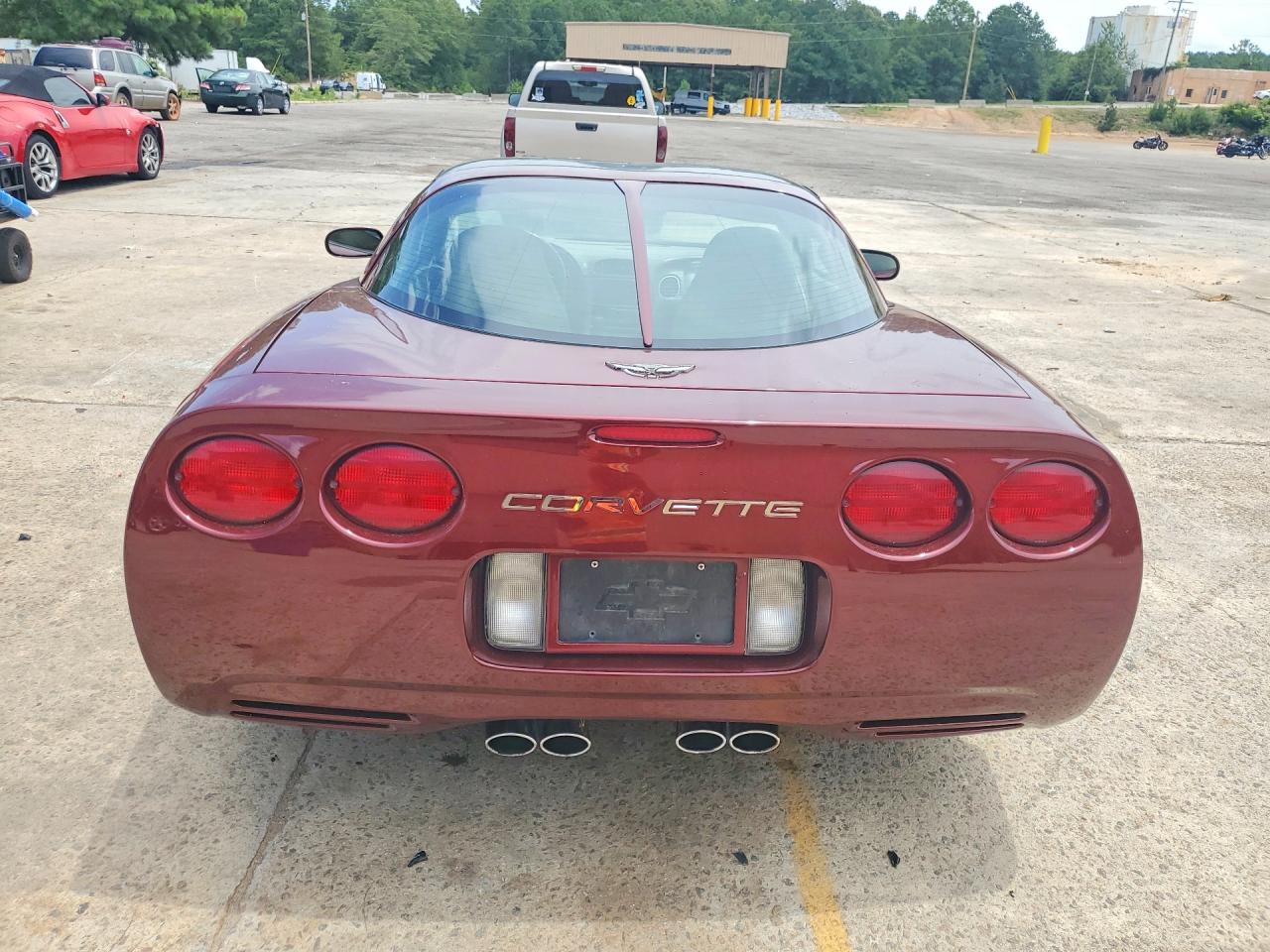 2003 Chevrolet Corvette Burgundy vin: 1G1YY22G635128535