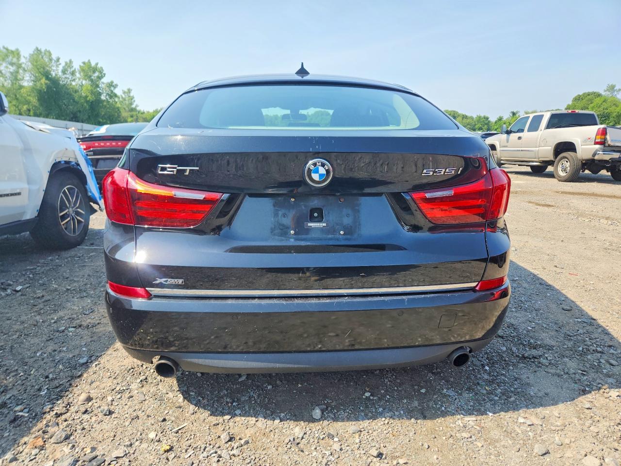 2014 Bmw 535 Xigt Черный vin: WBA5M4C51ED183737