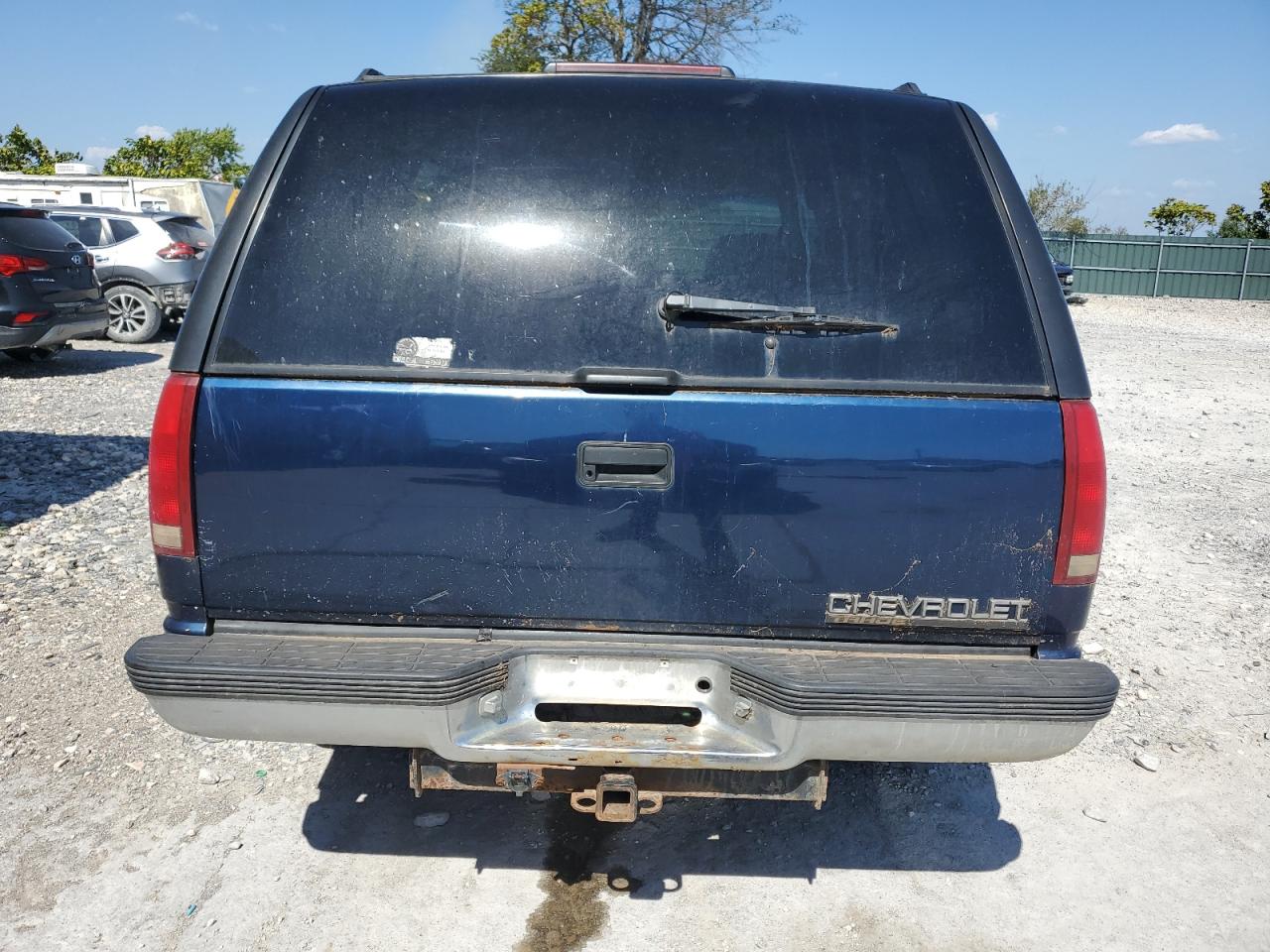 1996 Chevrolet Tahoe K1500 Синий vin: 1GNEK13R9TJ317958