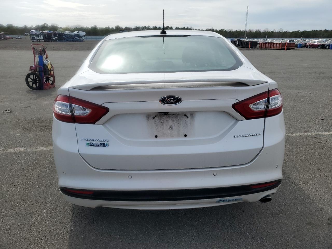 2014 Ford Fusion Titanium Phev Белый vin: 3FA6P0SU4ER382696
