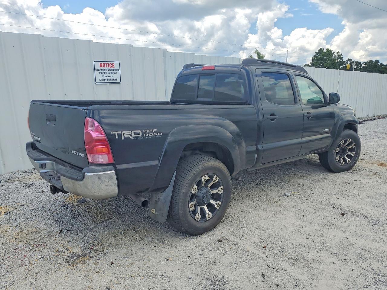 2007 Toyota Tacoma Double Cab Long Bed Black vin: 5TEMU52N97Z333710
