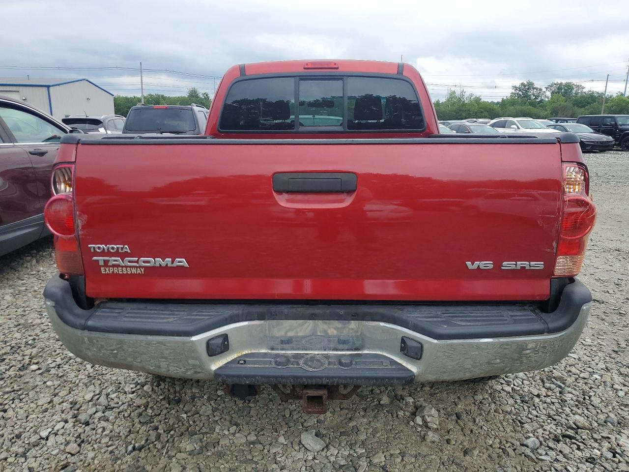 2008 Toyota Tacoma Access Cab Red vin: 5TEUU42N68Z579299