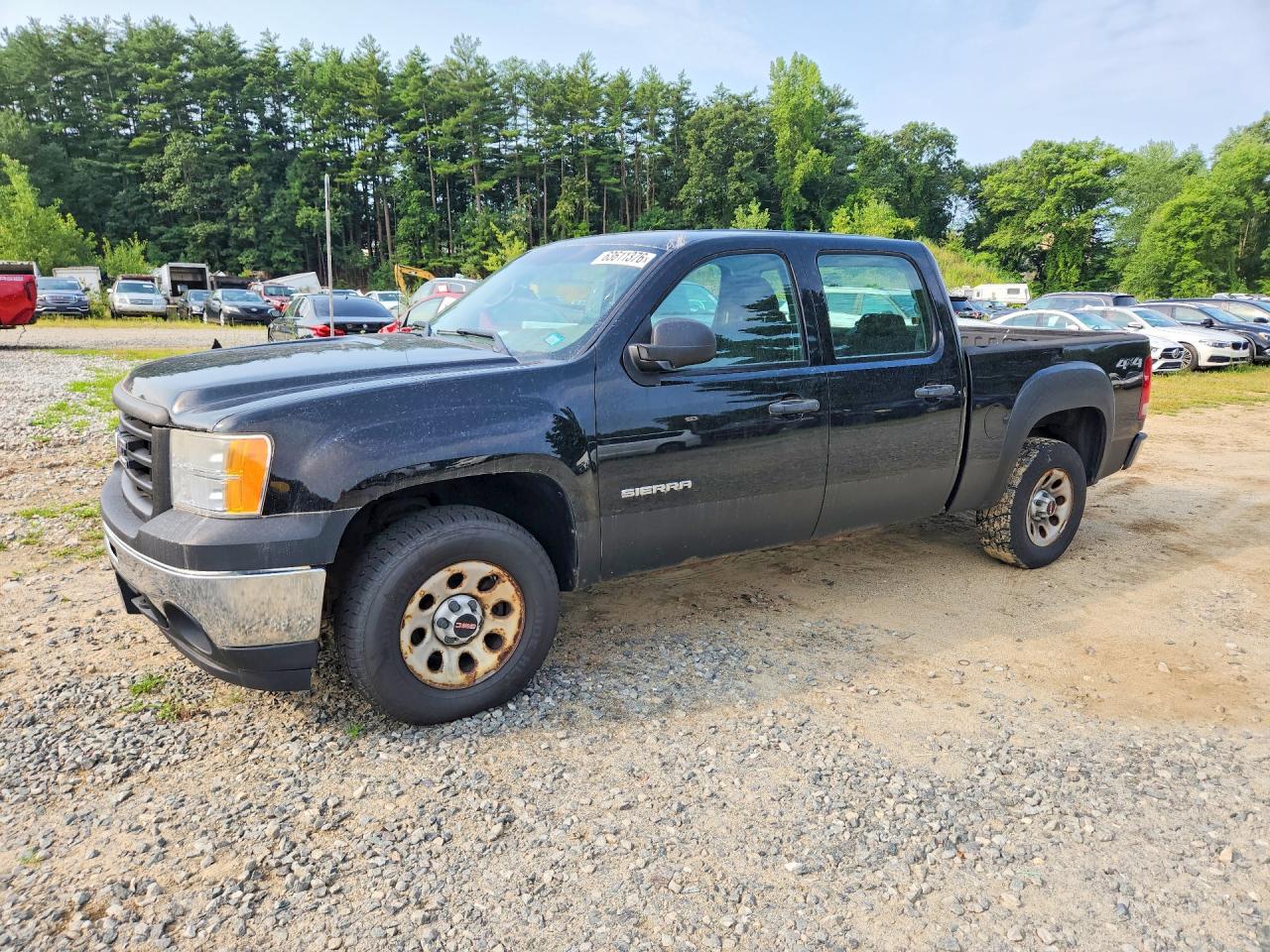 2013 Gmc Sierra K1500 Black vin: 3GTP2TE76DG139115