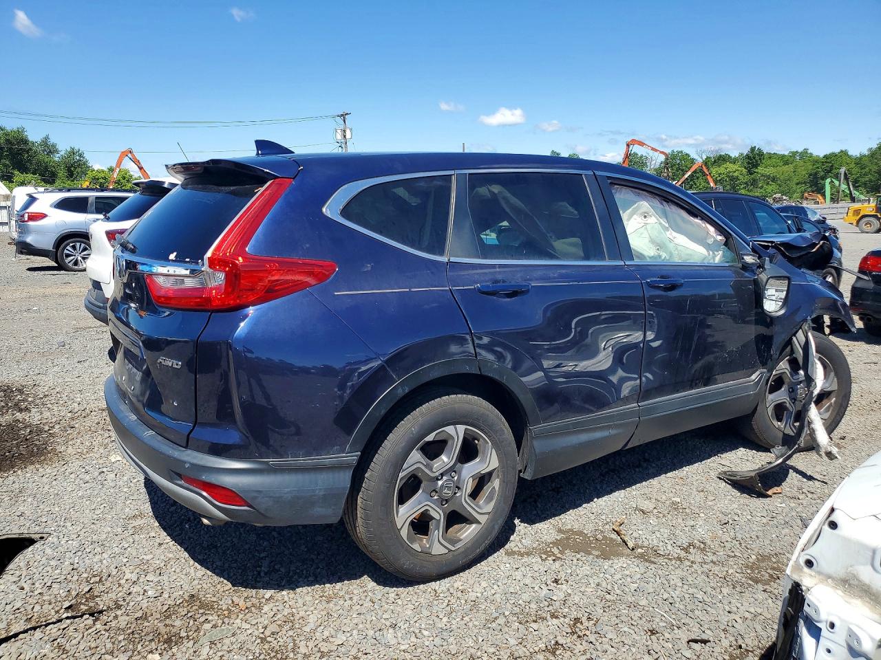 2018 Honda Cr-v Ex Синий vin: 2HKRW2H59JH629391