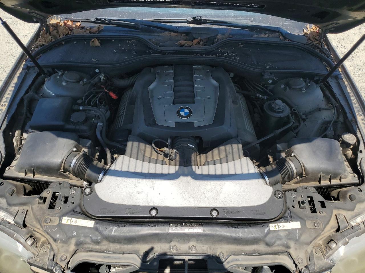 2007 Bmw 750 I Черный vin: WBAHL83547DT10653