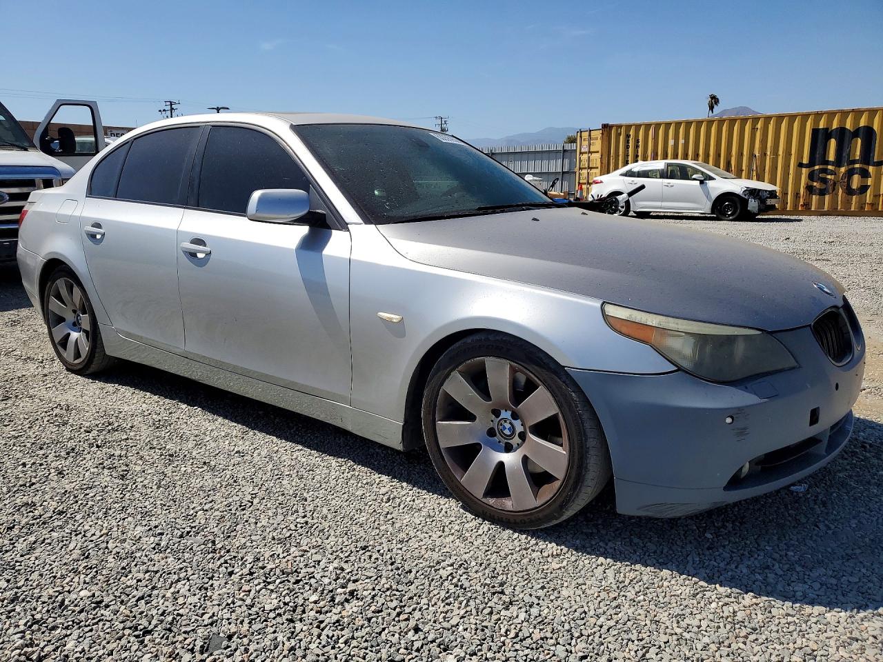 2007 Bmw 550 I Silver vin: WBANB53597CP07575