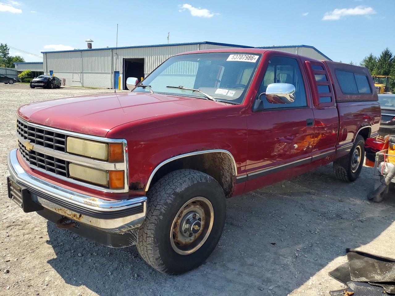 1990 Chevrolet Gmt-400 K1500 Maroon vin: 2GCEK19K8L1120356