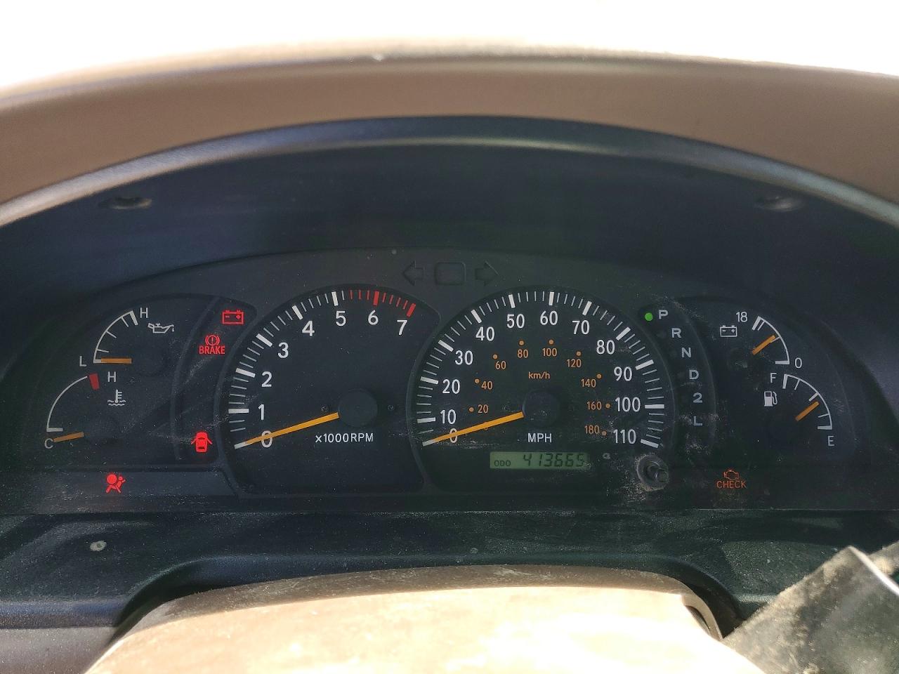 2000 Toyota Tundra Sr5 Green vin: 5TBRT3416YS107106