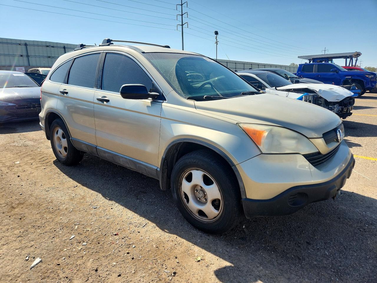 2007 Honda Cr-v Lx Gold vin: JHLRE383X7C081173