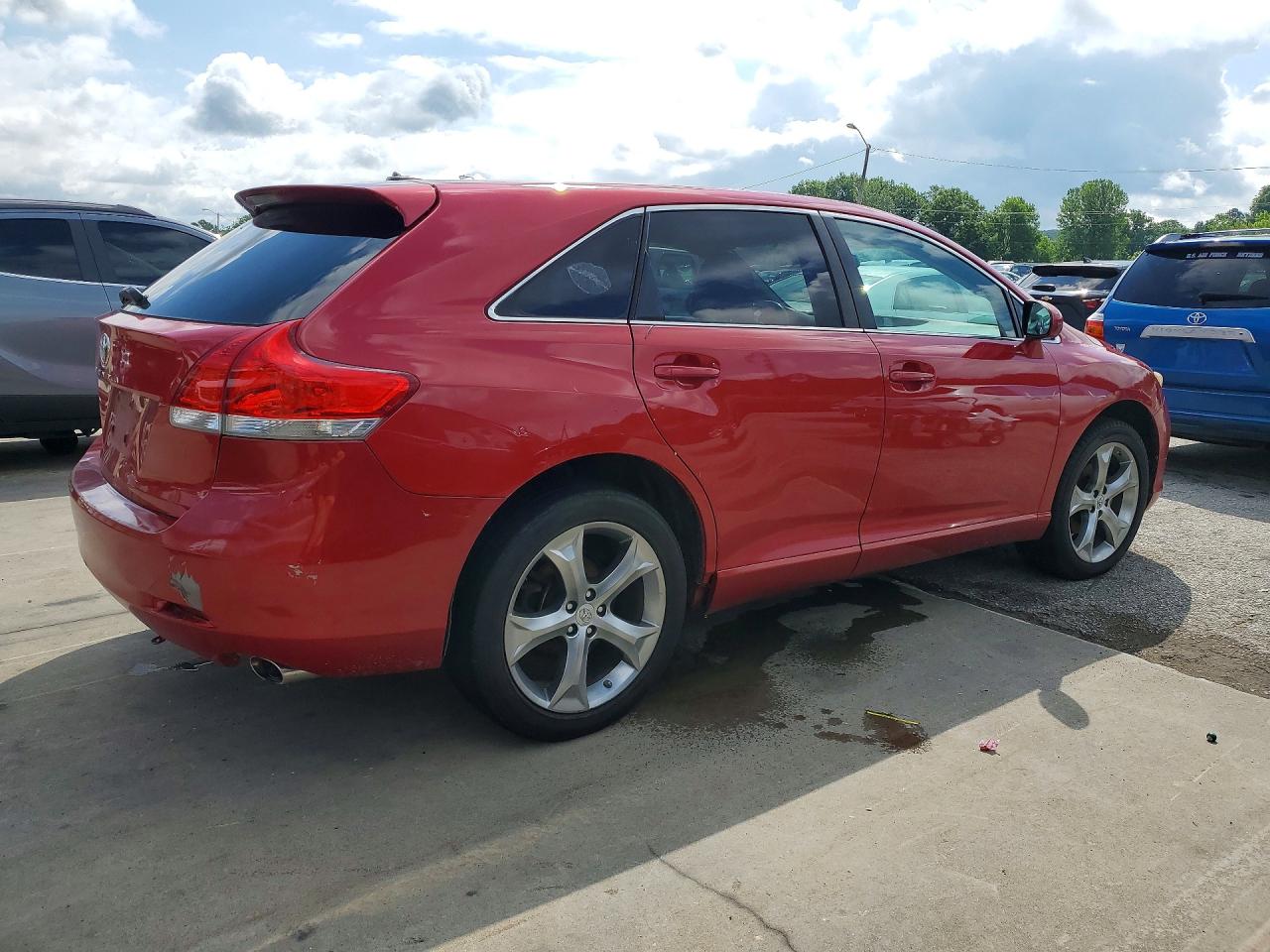 2010 Toyota Venza Fwd V6 Red vin: 4T3ZK3BB4AU024624