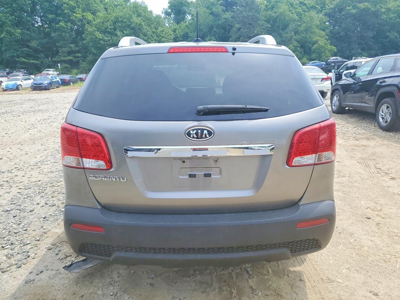 2013 Kia Sorento Lx Silver vin: 5XYKTDA26DG349722