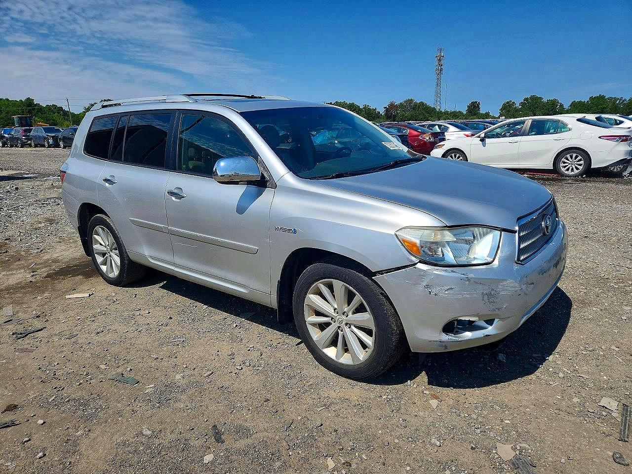 2009 Toyota Highlander Hybrid Limited Silver vin: JTEEW44AX92034216