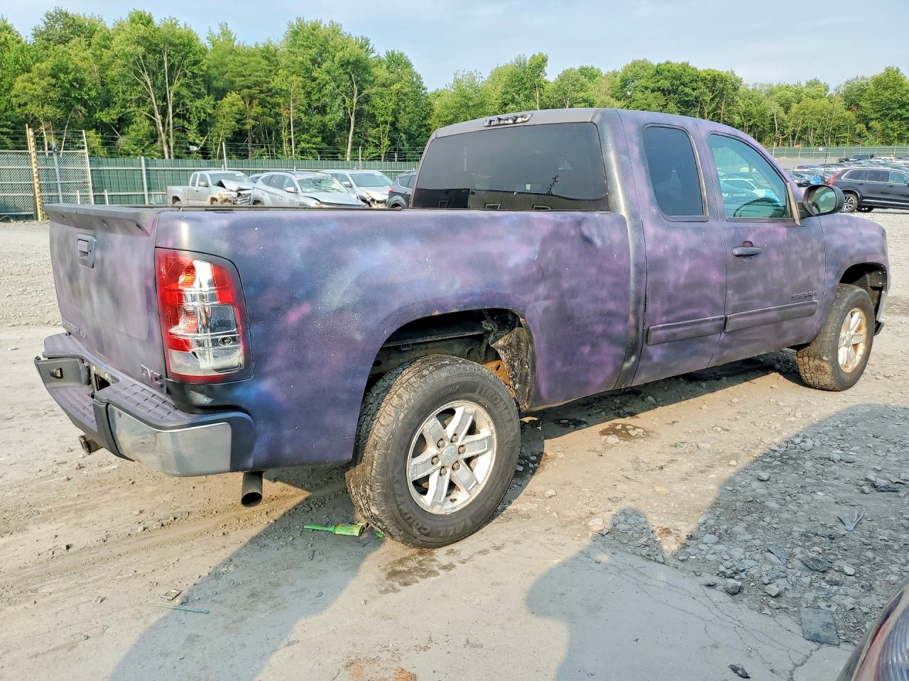 2013 Gmc Sierra K1500 Sle Purple vin: 1GTR2VE71DZ209110