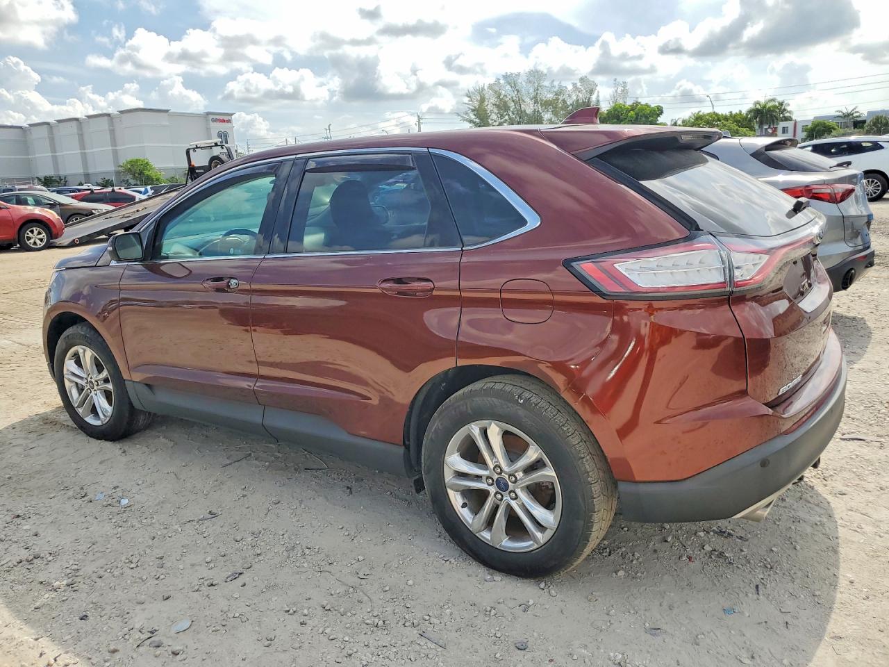 2015 Ford Edge Sel Бордовый vin: 2FMTK4J93FBB89807