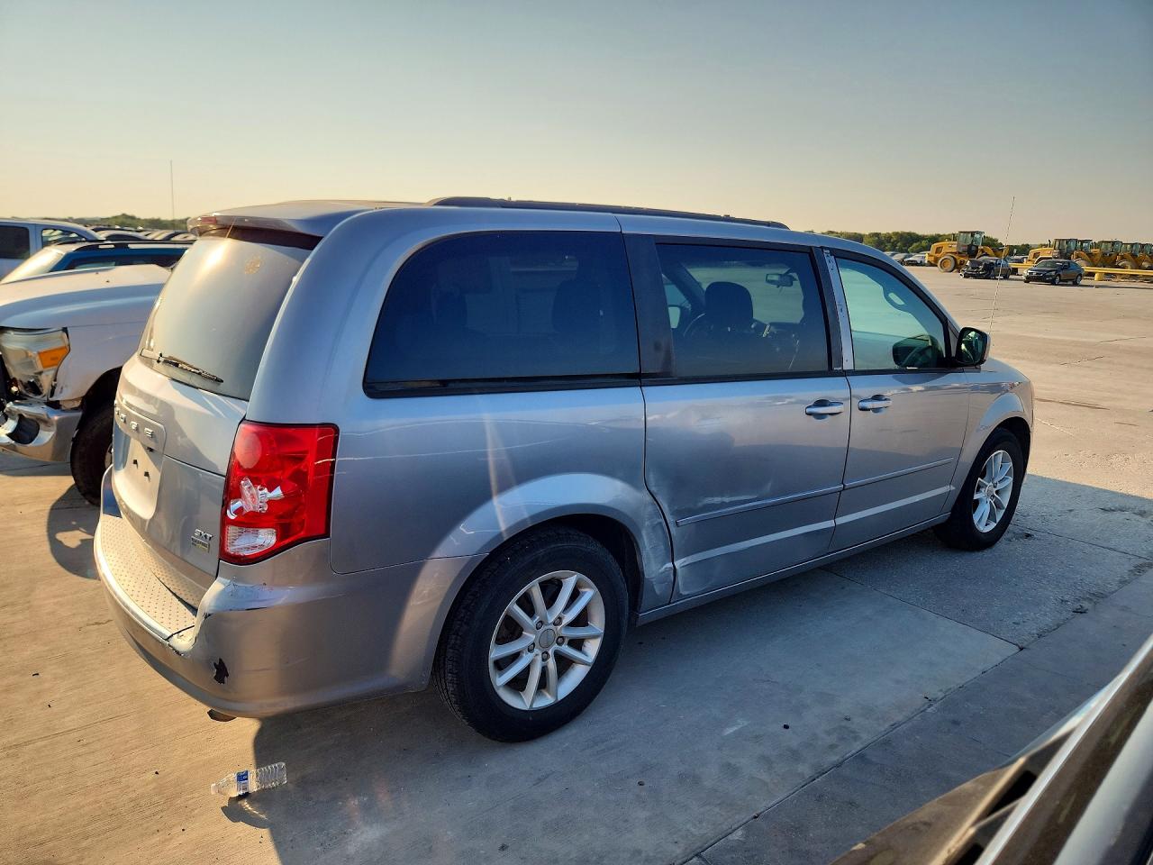 2014 Dodge Grand Caravan Sxt Gray vin: 2C4RDGCGXER128899