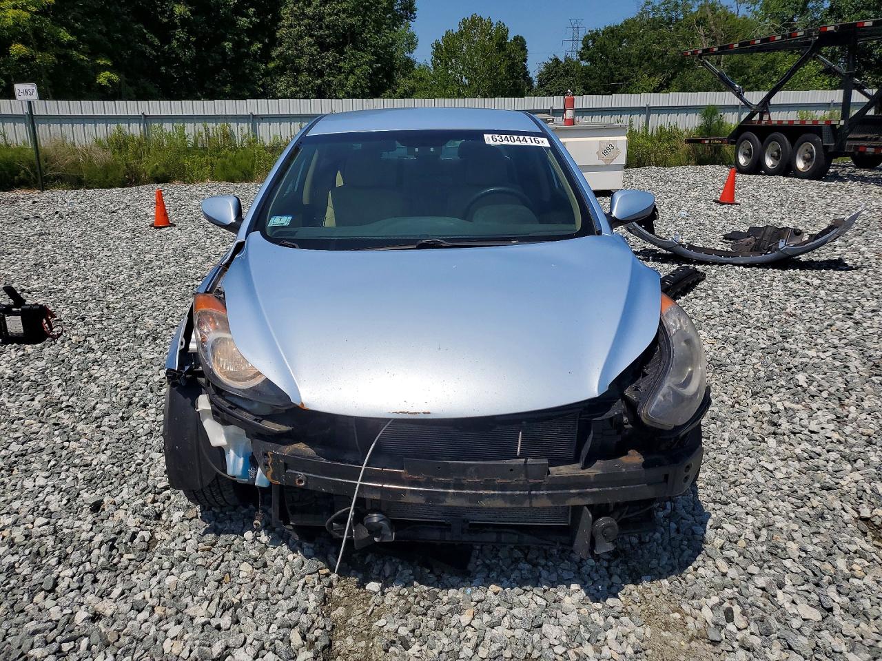 2012 Hyundai Elantra Gls Blue vin: KMHDH4AE6CU232624