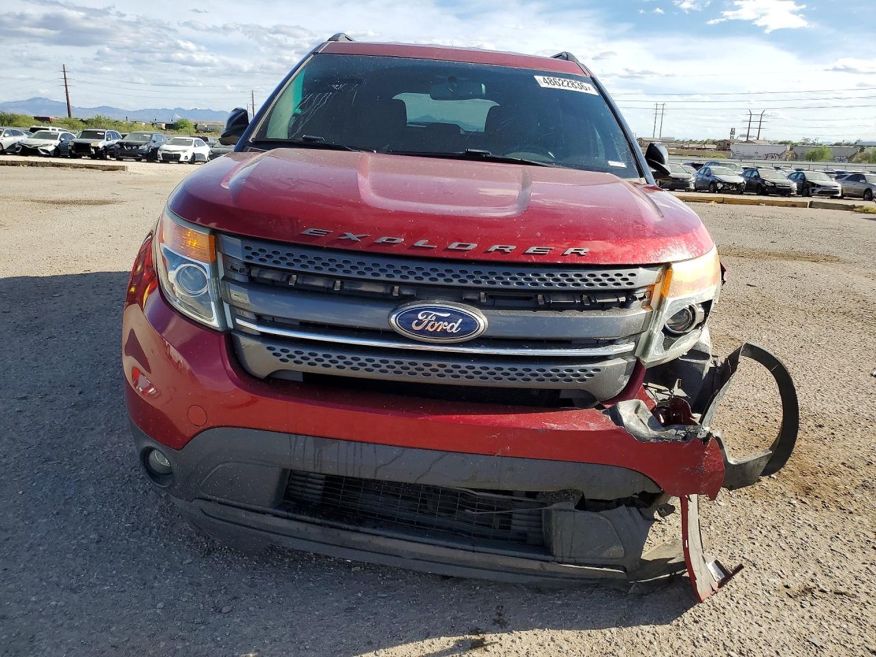 2015 Ford Explorer Xlt Red vin: 1FM5K7D8XFGC25515
