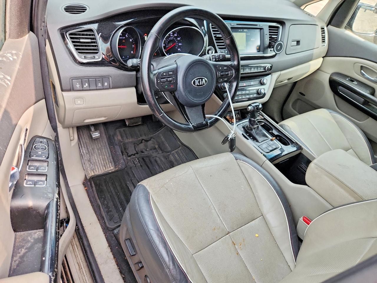 2015 Kia Sedona Sx Black vin: KNDMC5C14F6018999
