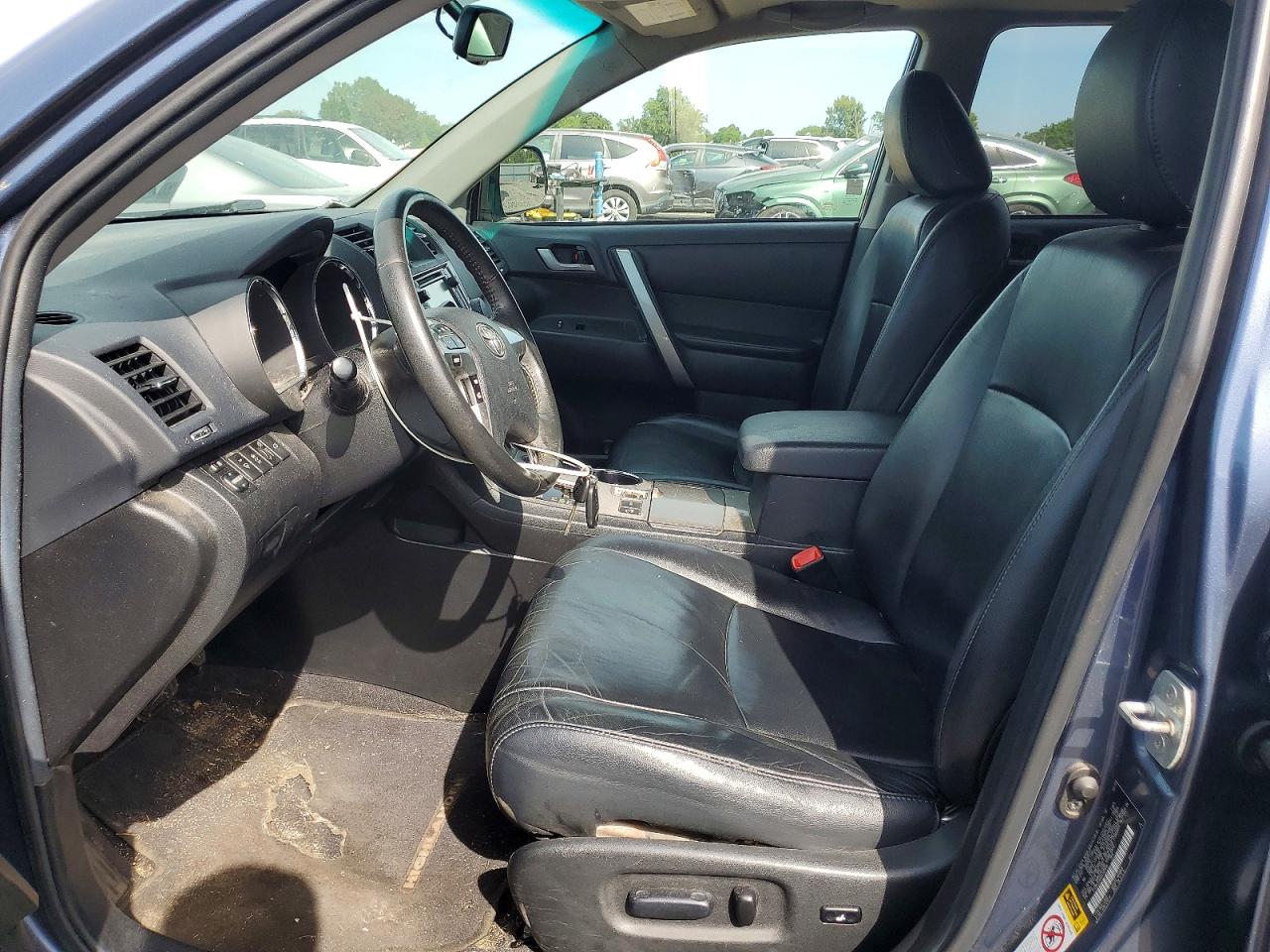 2013 Toyota Highlander Se Blue vin: 5TDBK3EH3DS197915