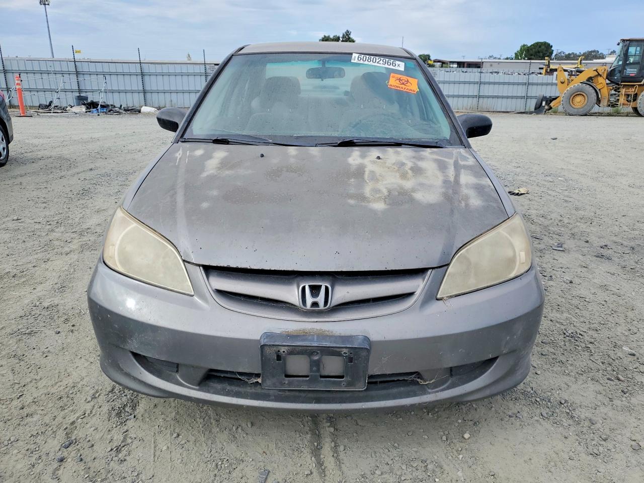 2005 Honda Civic Lx Silver vin: JHMES16565S005559