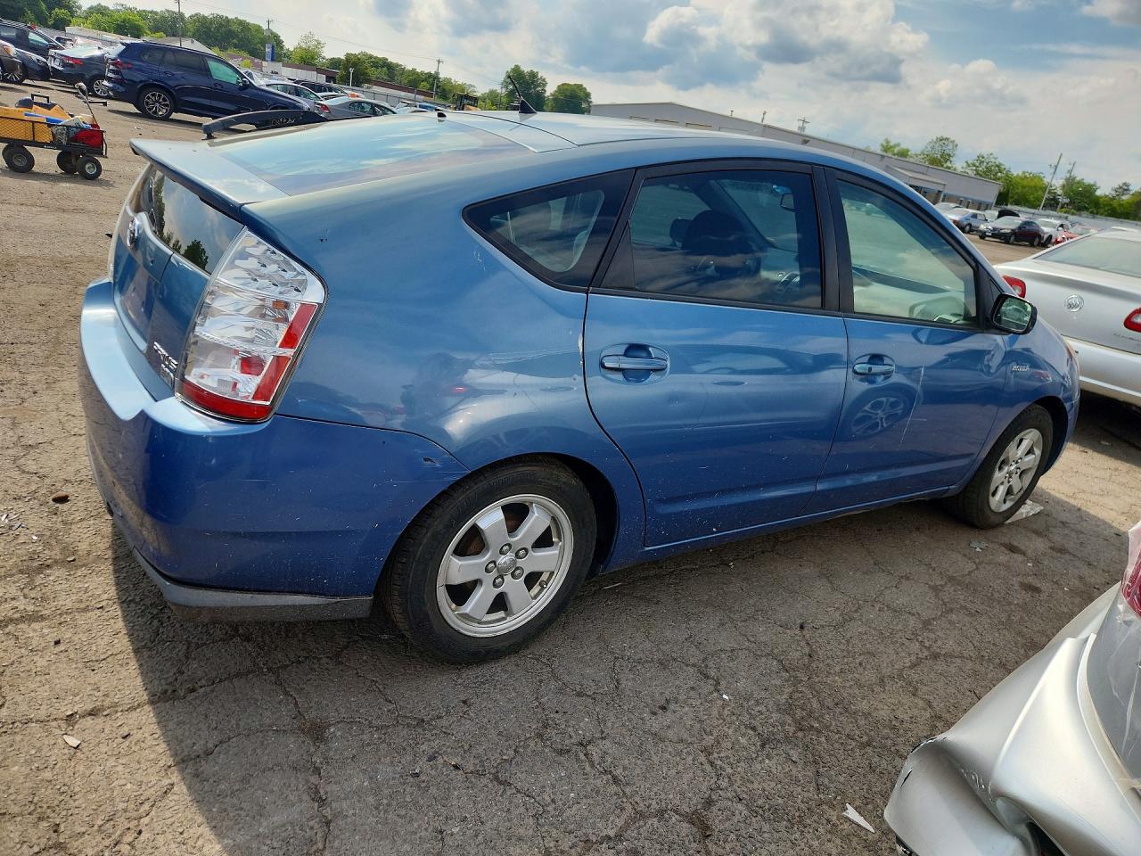 2007 Toyota Prius Base Blue vin: JTDKB20U277622487