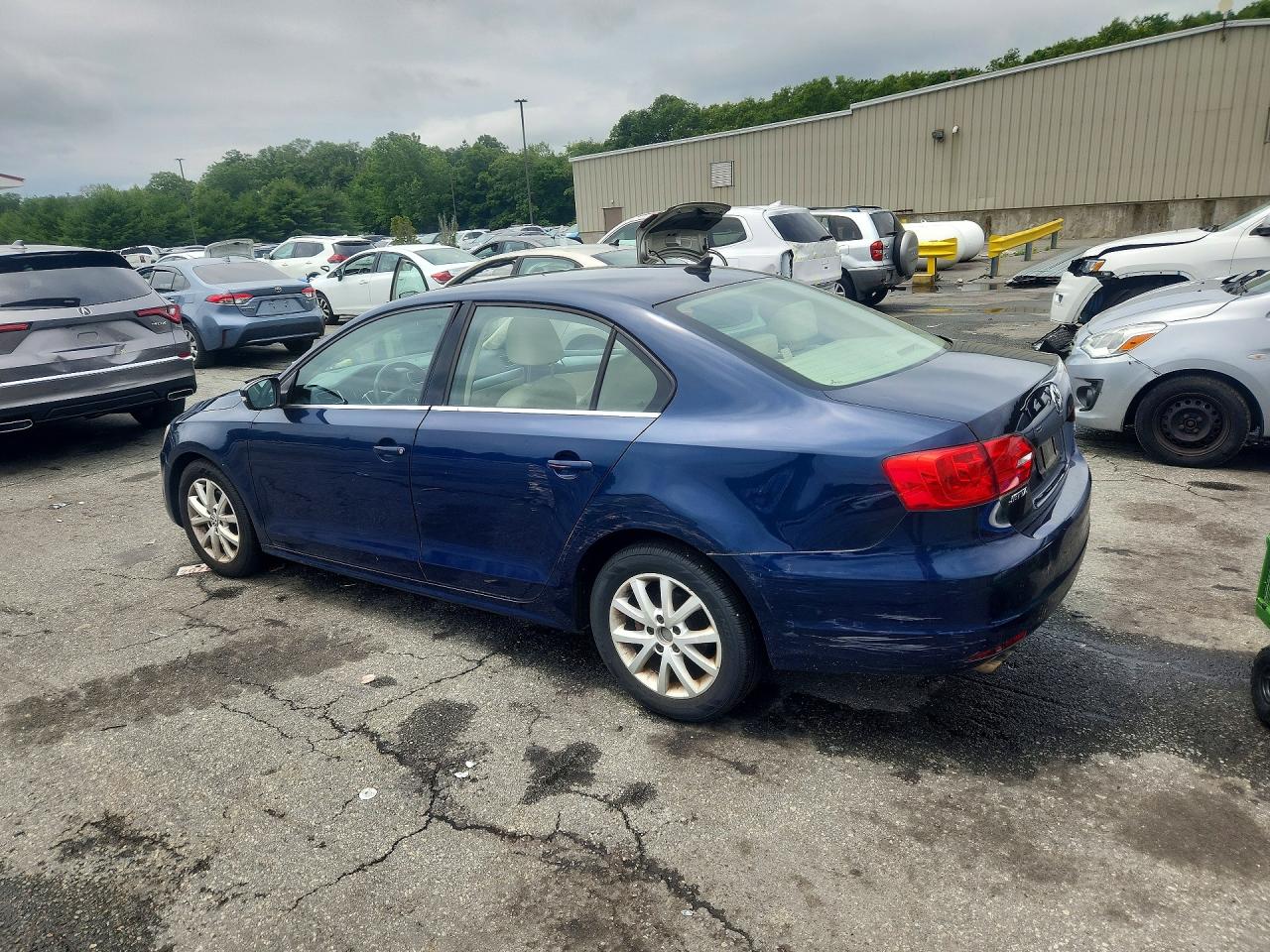 2013 Volkswagen Jetta Se Blue vin: 3VWDP7AJ4DM430112