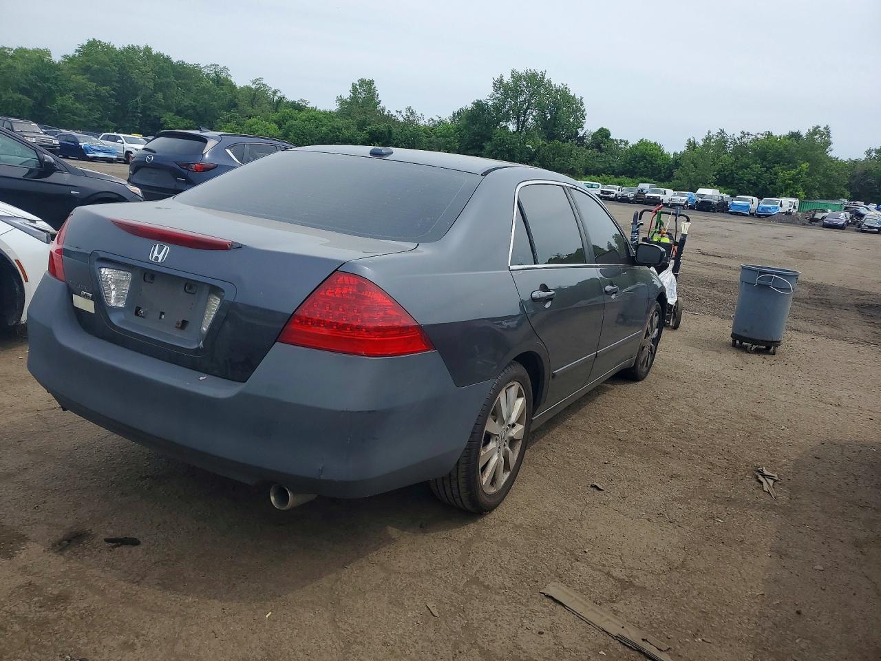 2007 Honda Accord Ex Gray vin: 1HGCM66597A088527
