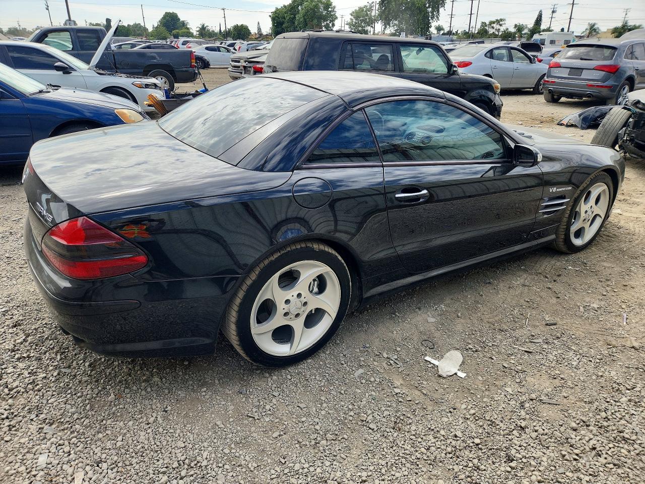 2004 Mercedes-benz Sl 55 Amg Black vin: WDBSK74F14F078959