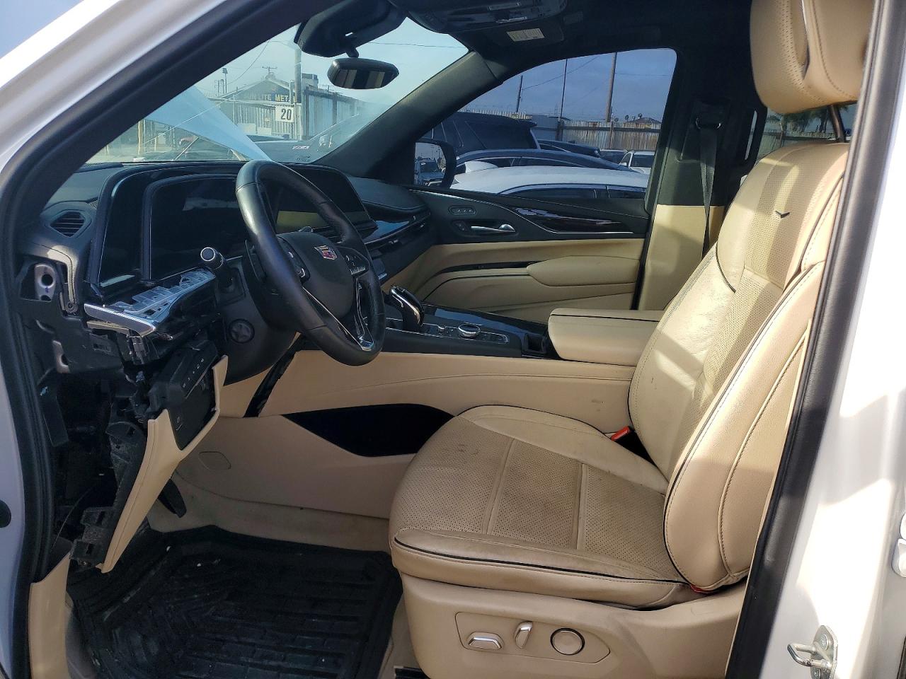 2021 Cadillac Escalade Premium Luxury White vin: 1GYS4BKLXMR273331