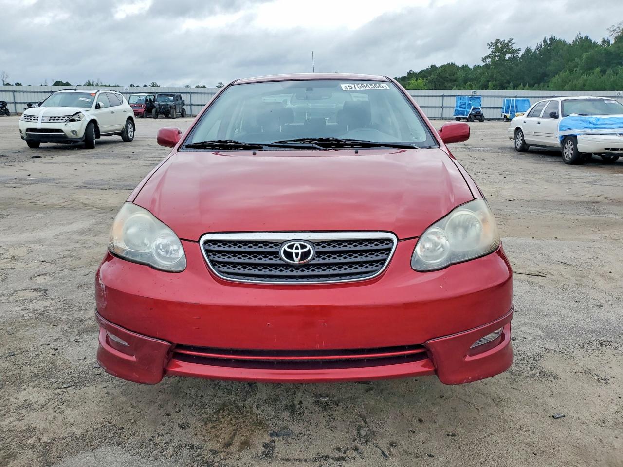 2005 Toyota Corolla S Red vin: 2T1BR32E05C324085