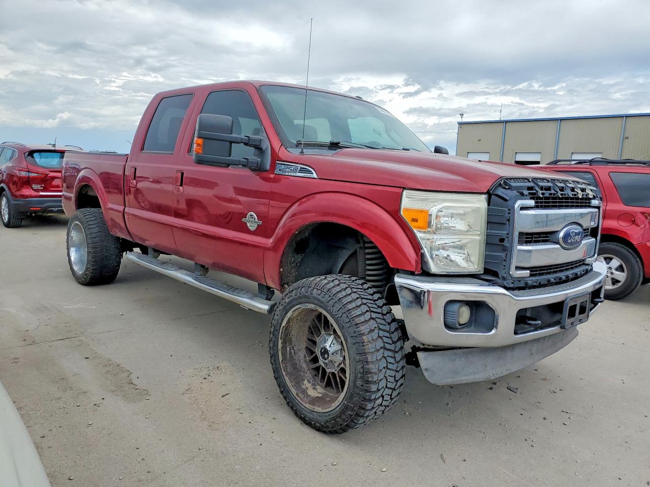 2013 Ford F250 Super Duty Maroon vin: 1FT7W2BT5DEB34303