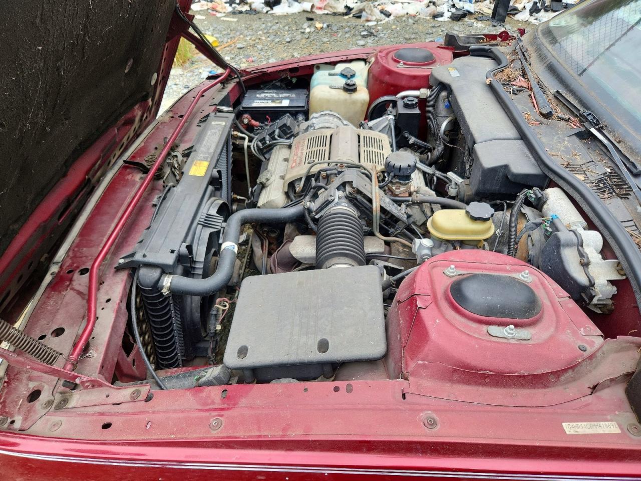 1991 Buick Lesabre Custom Red vin: 1G4HP54C6MH410692