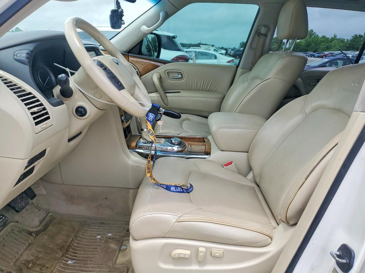 2014 Infiniti Qx80 Base White vin: JN8AZ2NE5E9064486