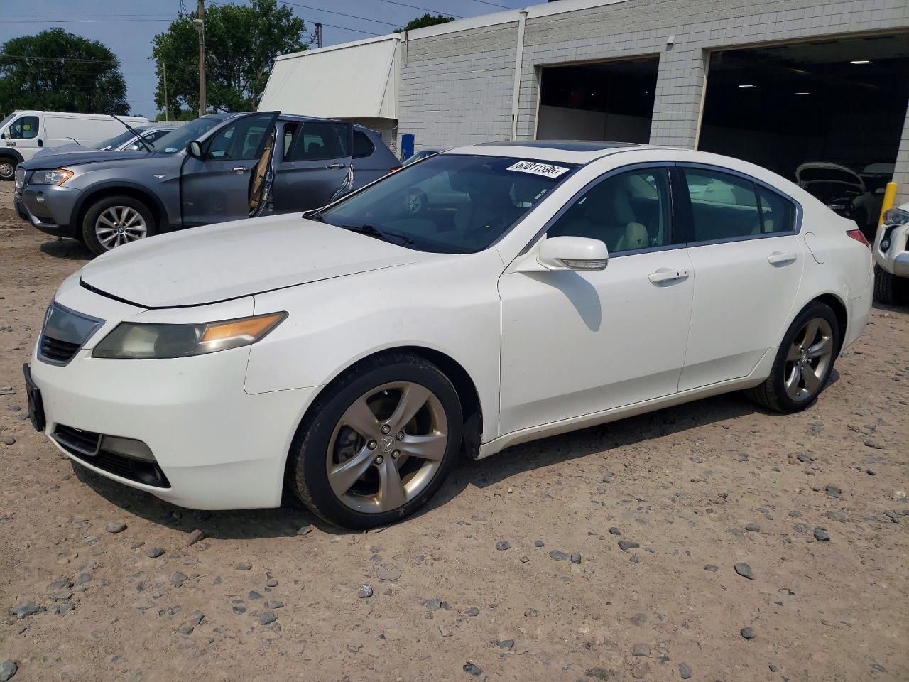 2012 Acura Tl White vin: 19UUA9F58CA001967