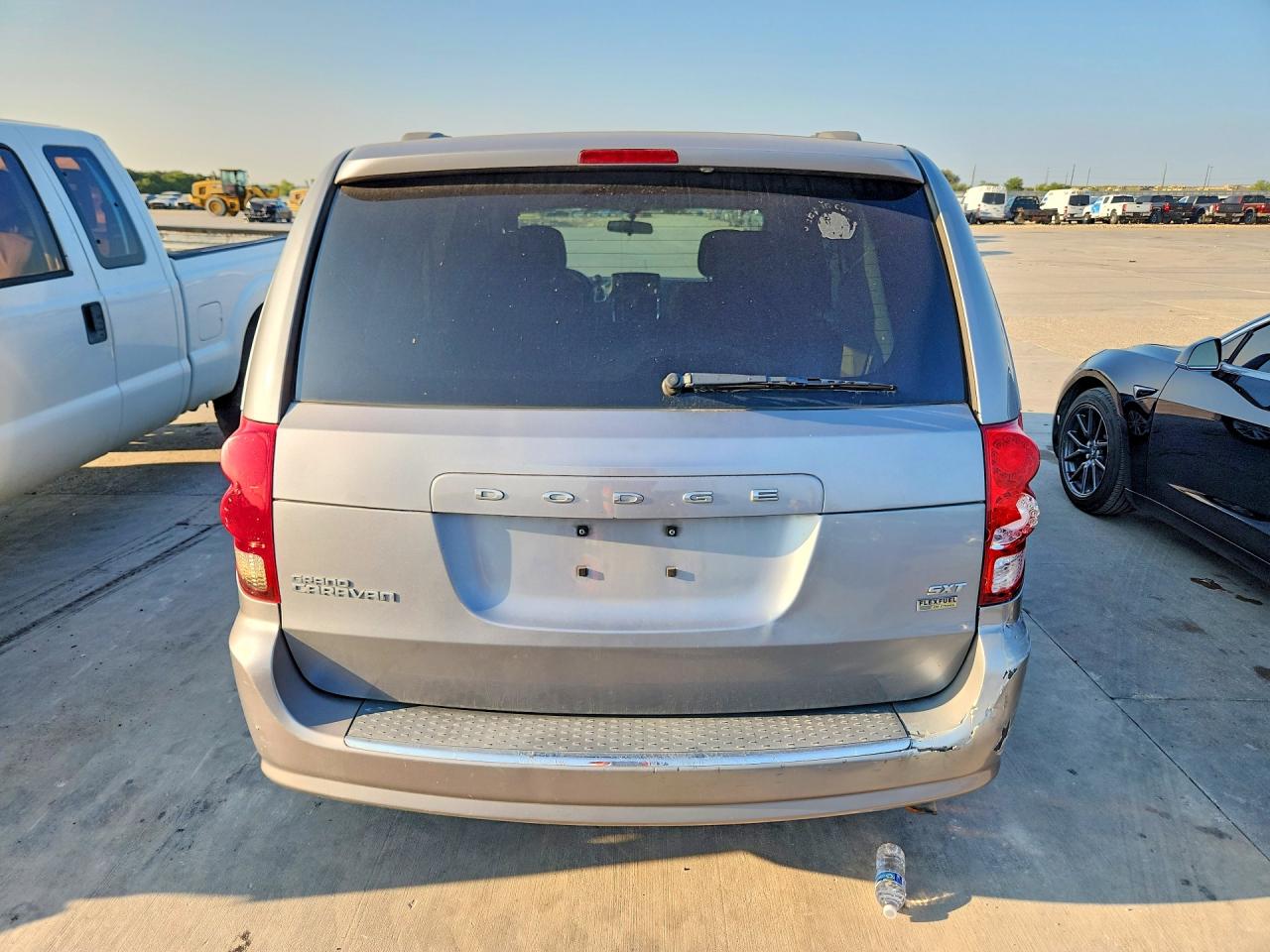 2014 Dodge Grand Caravan Sxt Gray vin: 2C4RDGCGXER128899