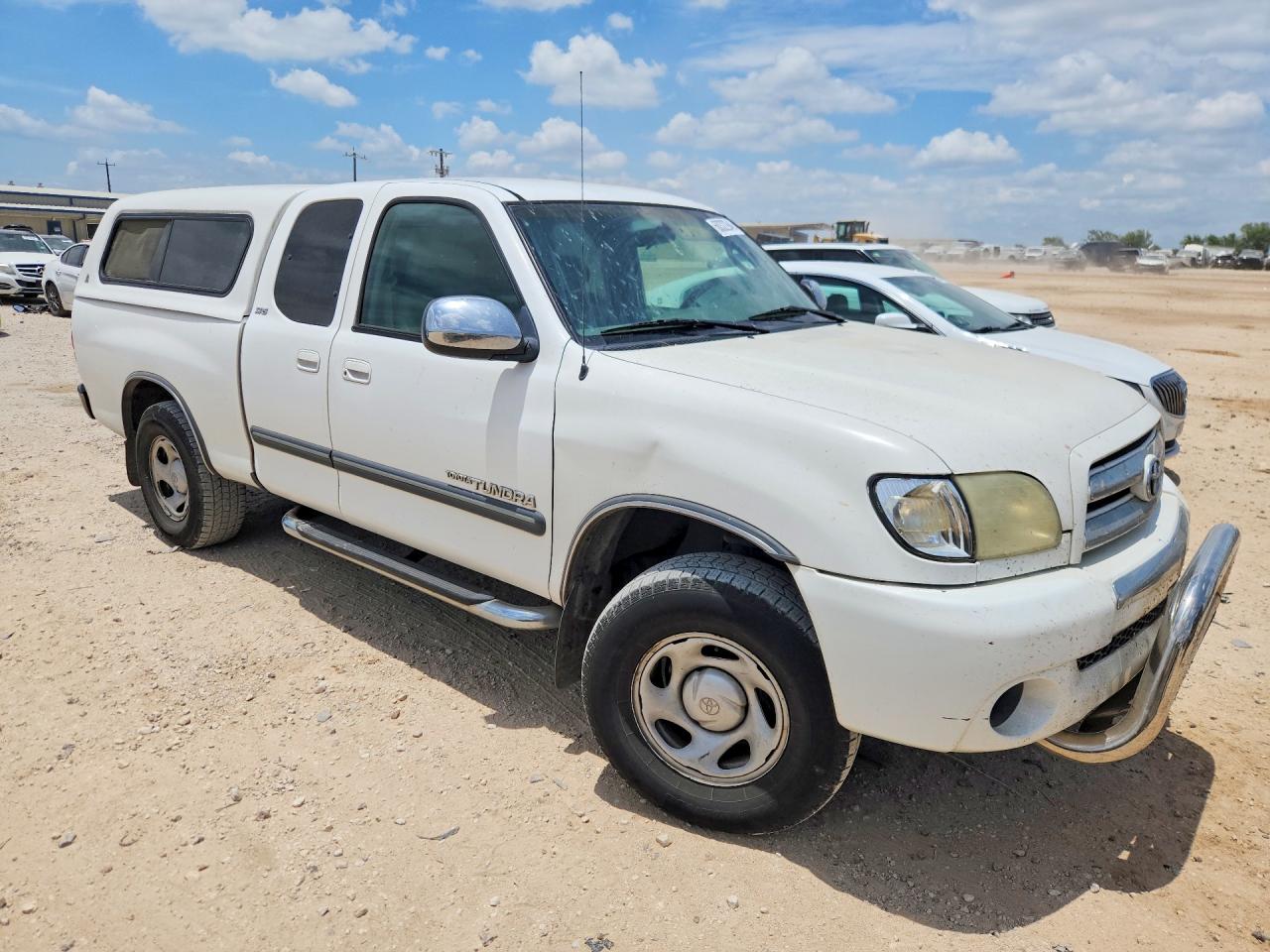 2003 Toyota Tundra Access Cab Sr5 White vin: 5TBRN34173S420829