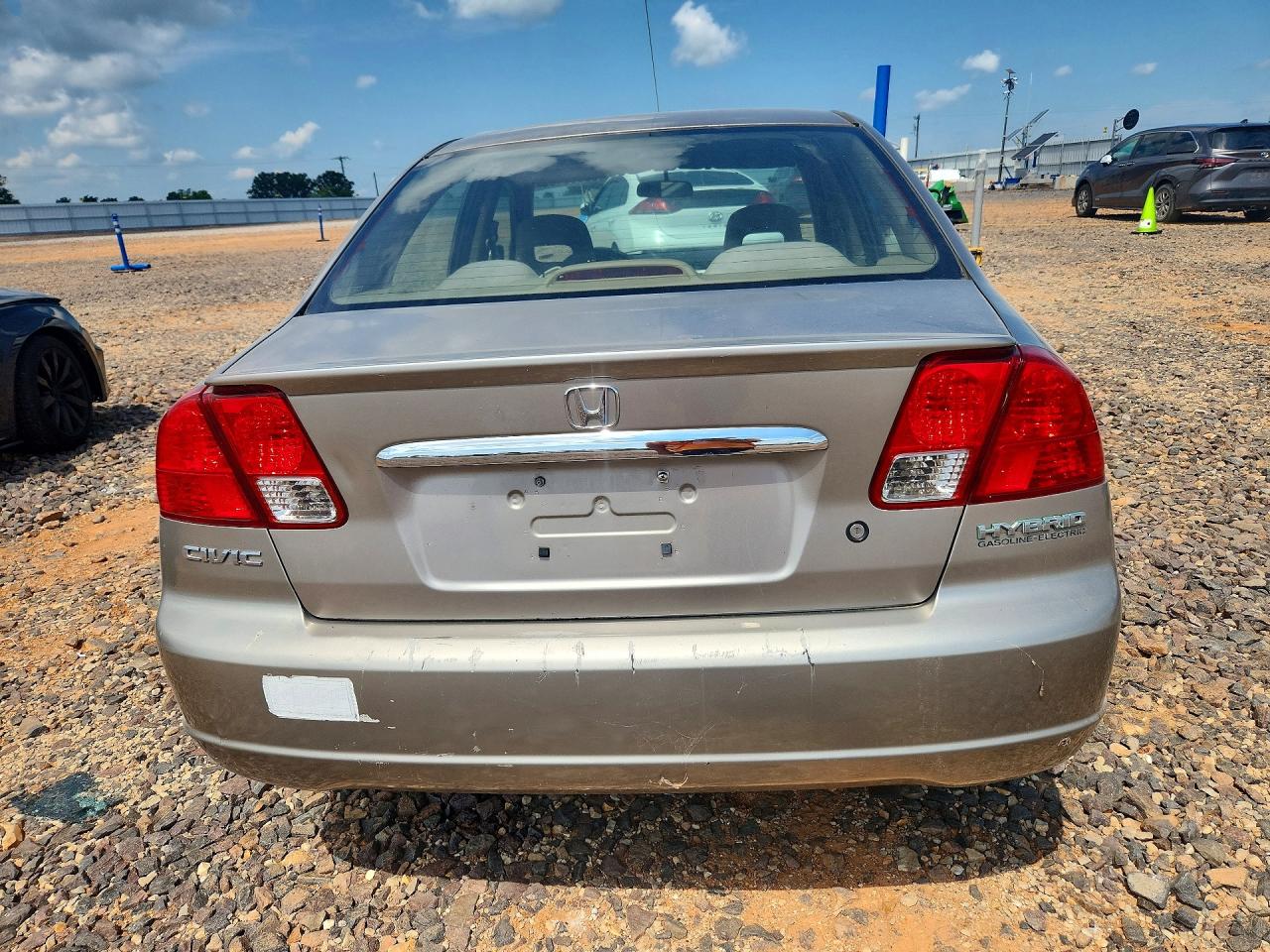 2003 Honda Civic Hybrid Gray vin: JHMES96603S019381