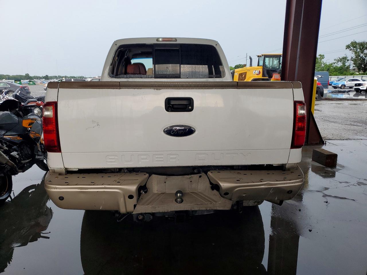 2008 Ford F250 Super Duty White vin: 1FTSW21R78EC56571