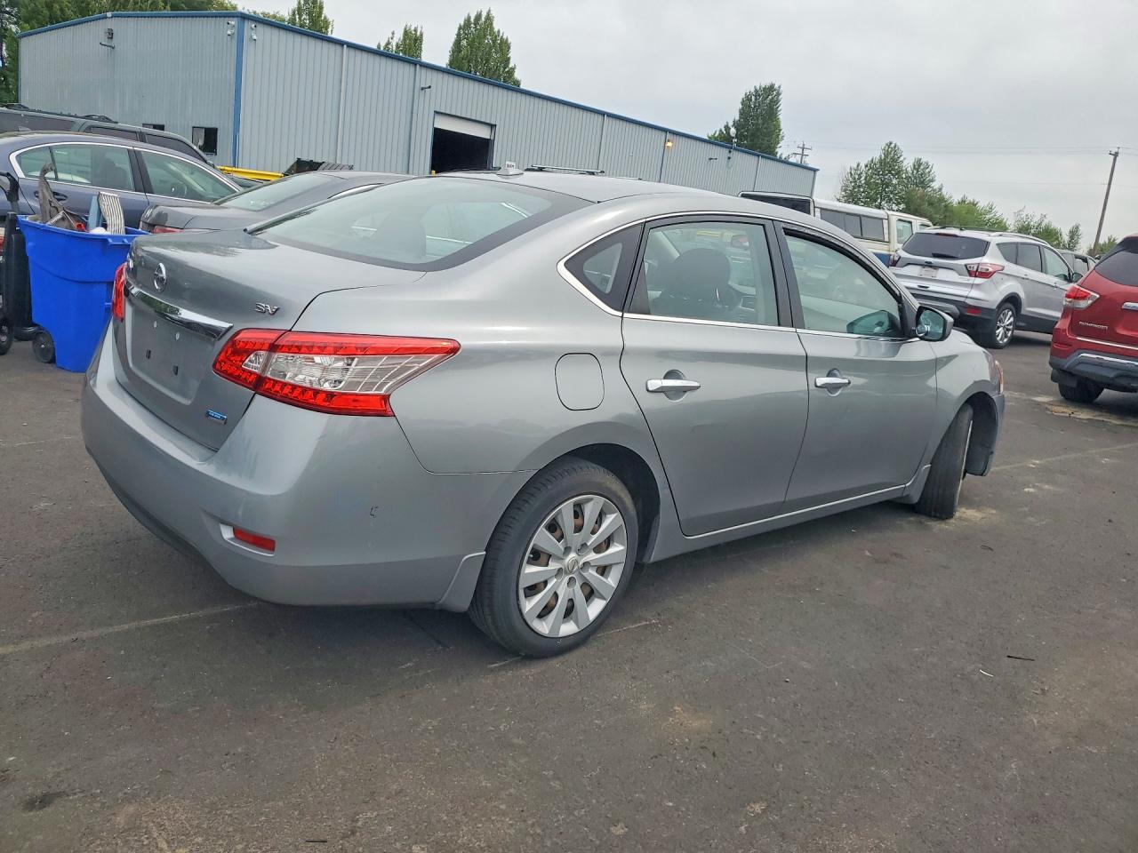 2013 Nissan Sentra S Silver vin: 3N1AB7AP8DL787262