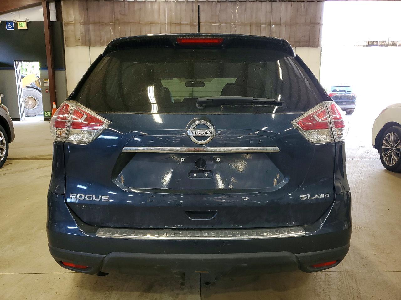 2015 Nissan Rogue Sl Blue vin: 5N1AT2MV3FC789650