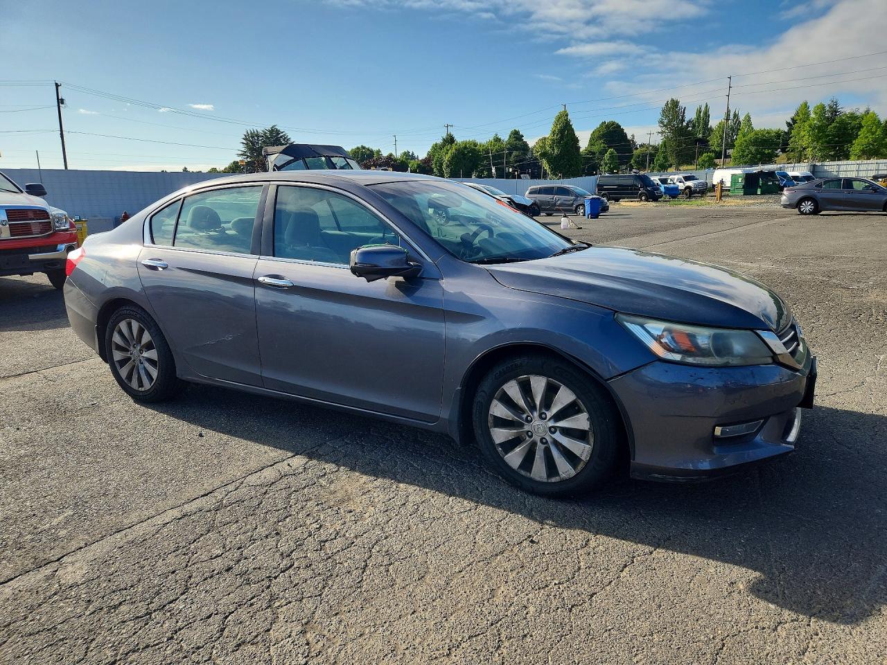 2013 Honda Accord Ex Серый vin: 1HGCR2F73DA142153