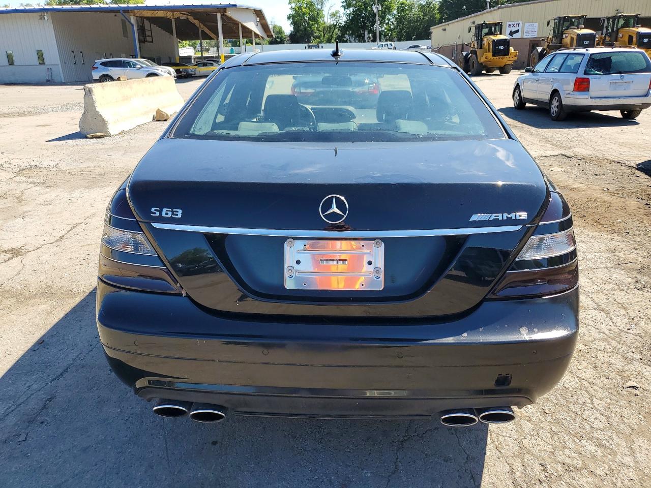 2008 Mercedes-benz S 63 Amg Black vin: WDDNG77X68A163695