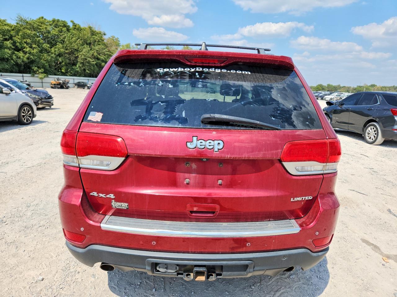 2014 Jeep Grand Cherokee Limited Red vin: 1C4RJFBG4EC355874