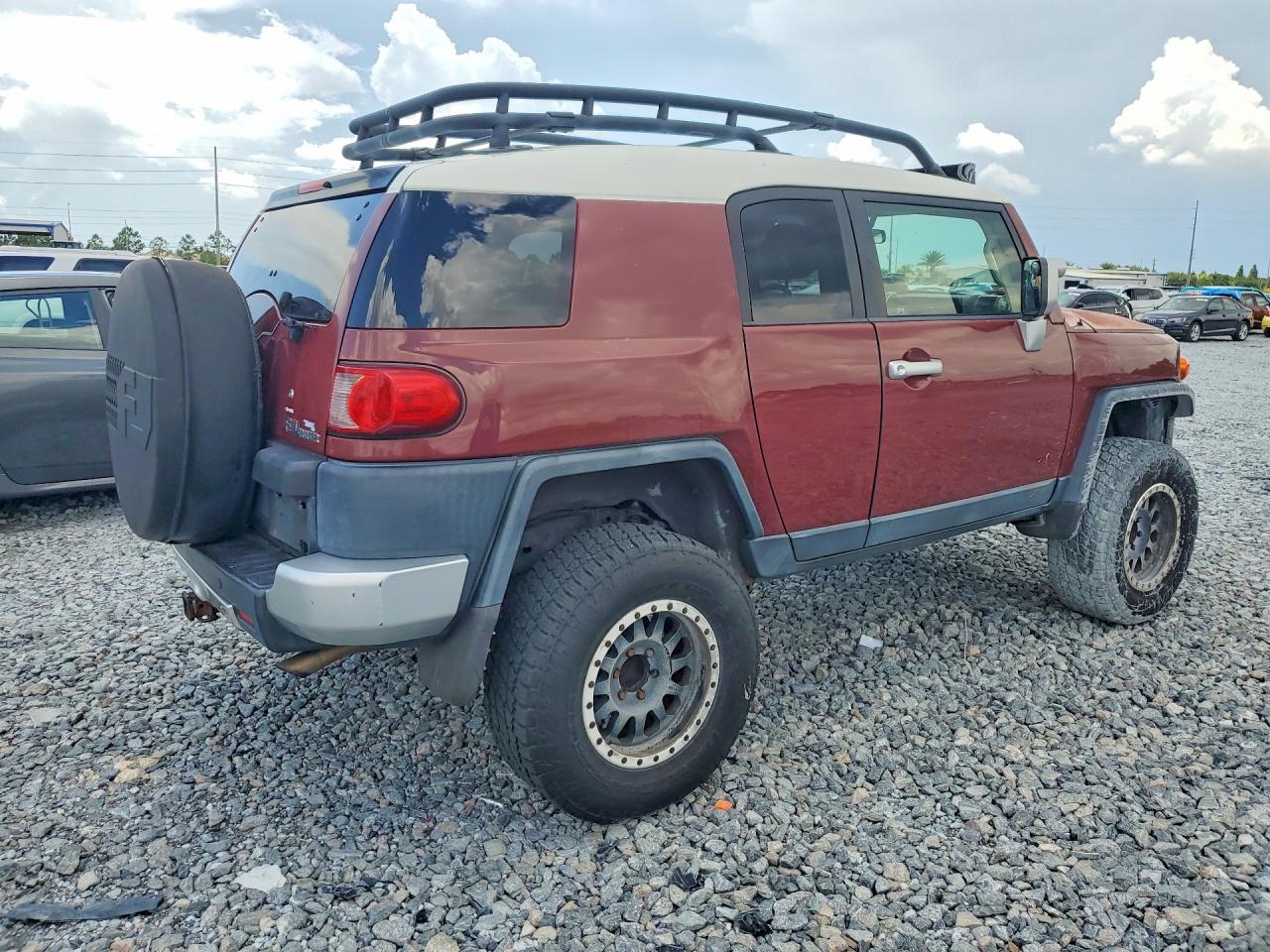 2008 Toyota Fj Cruiser Base Burgundy vin: JTEBU11F58K031178