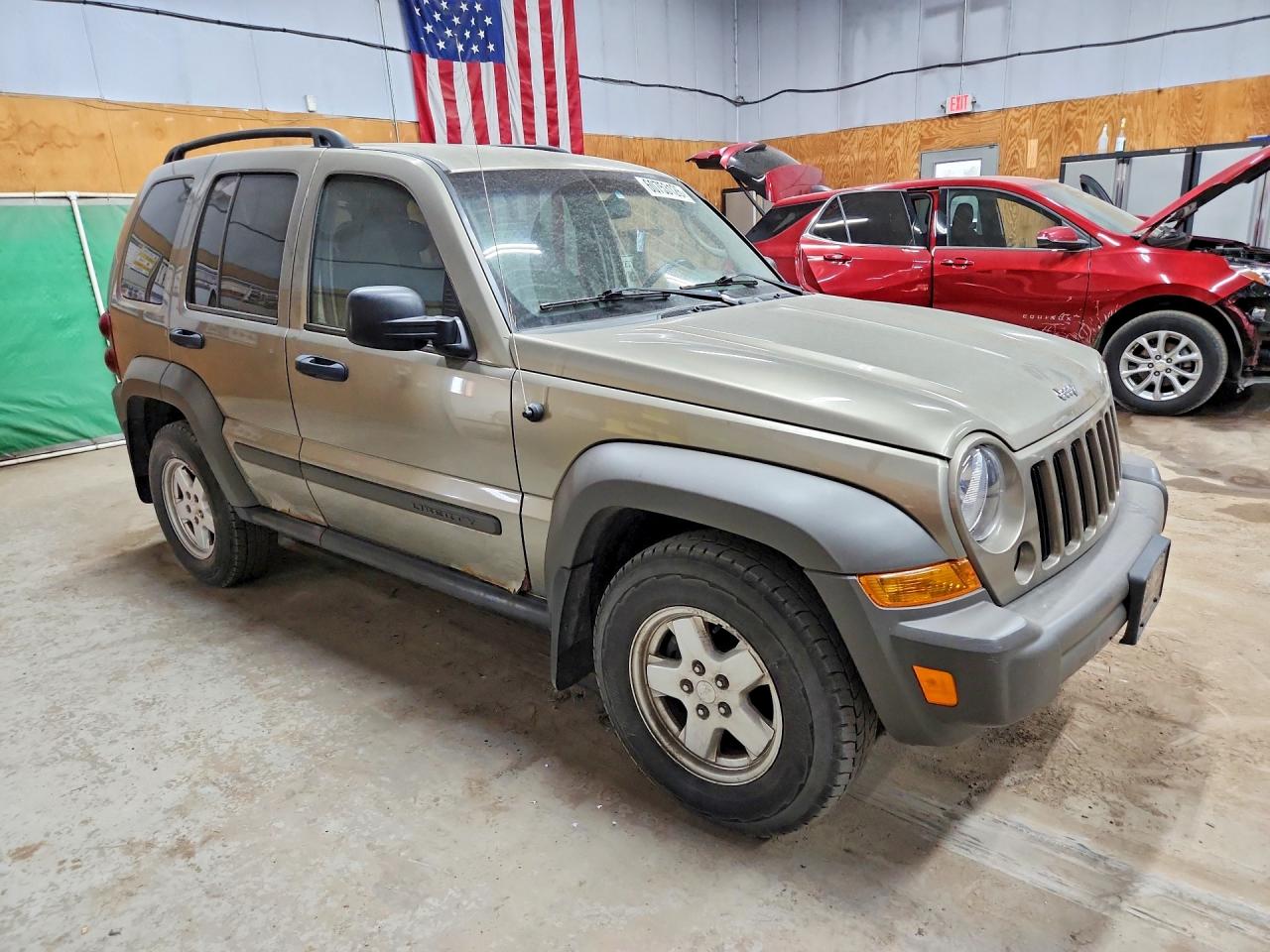 2006 Jeep Liberty Sport Green vin: 1J4GL48K46W249095