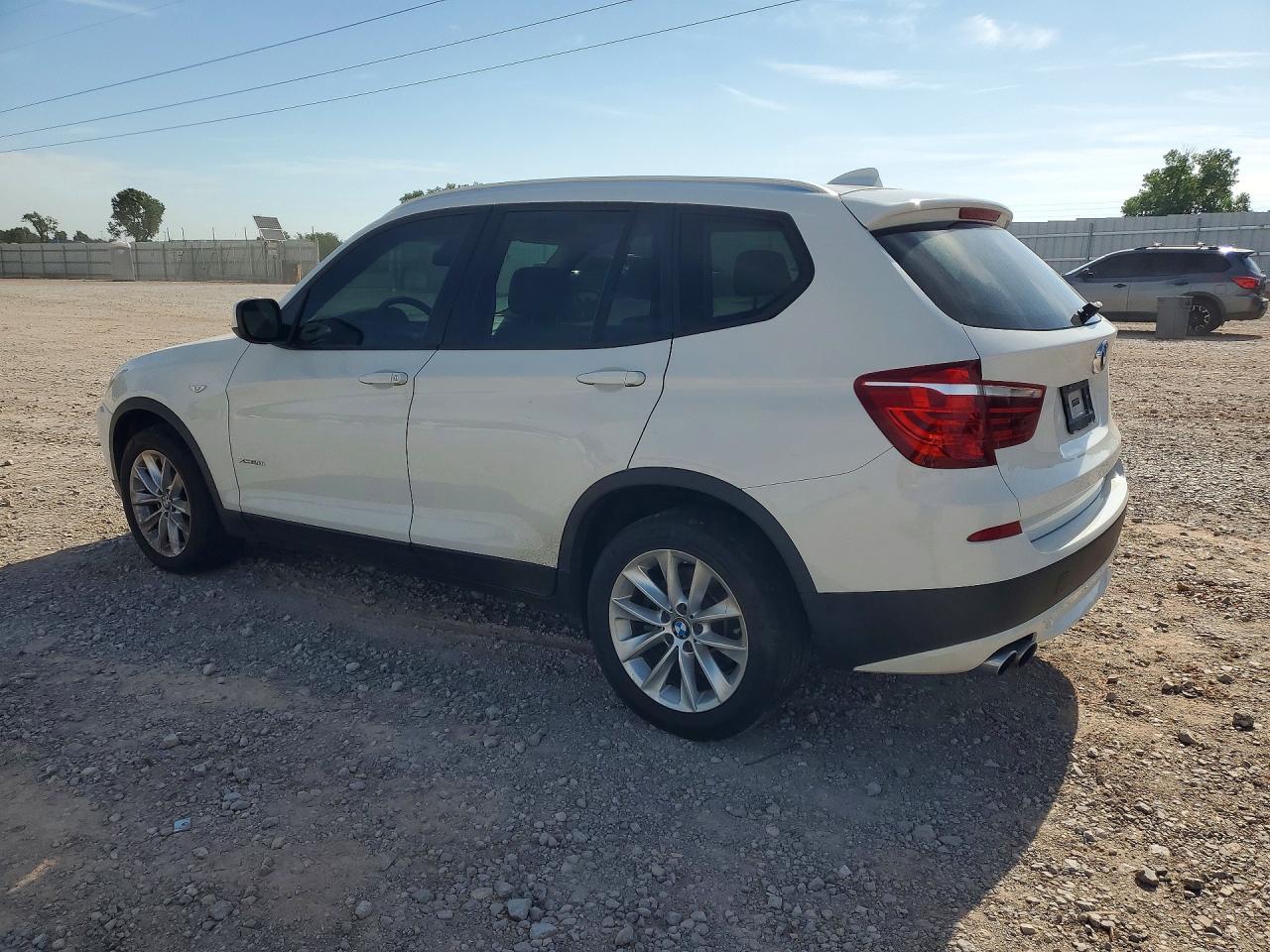 2014 Bmw X3 Xdrive28i White vin: 5UXWX9C51E0D27730