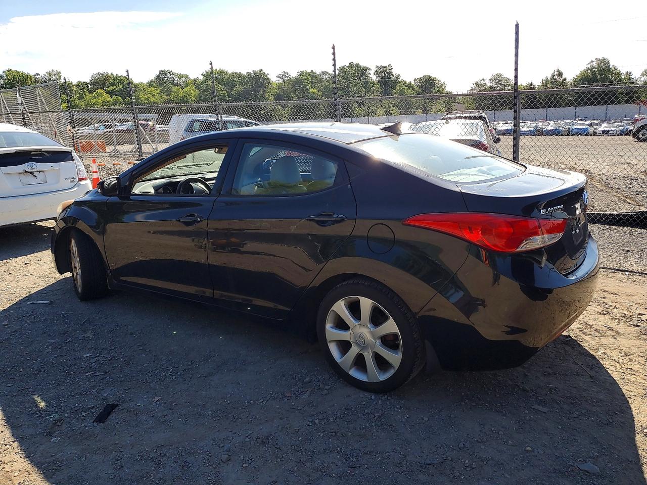 2013 Hyundai Elantra Limited Черный vin: 5NPDH4AE9DH192765