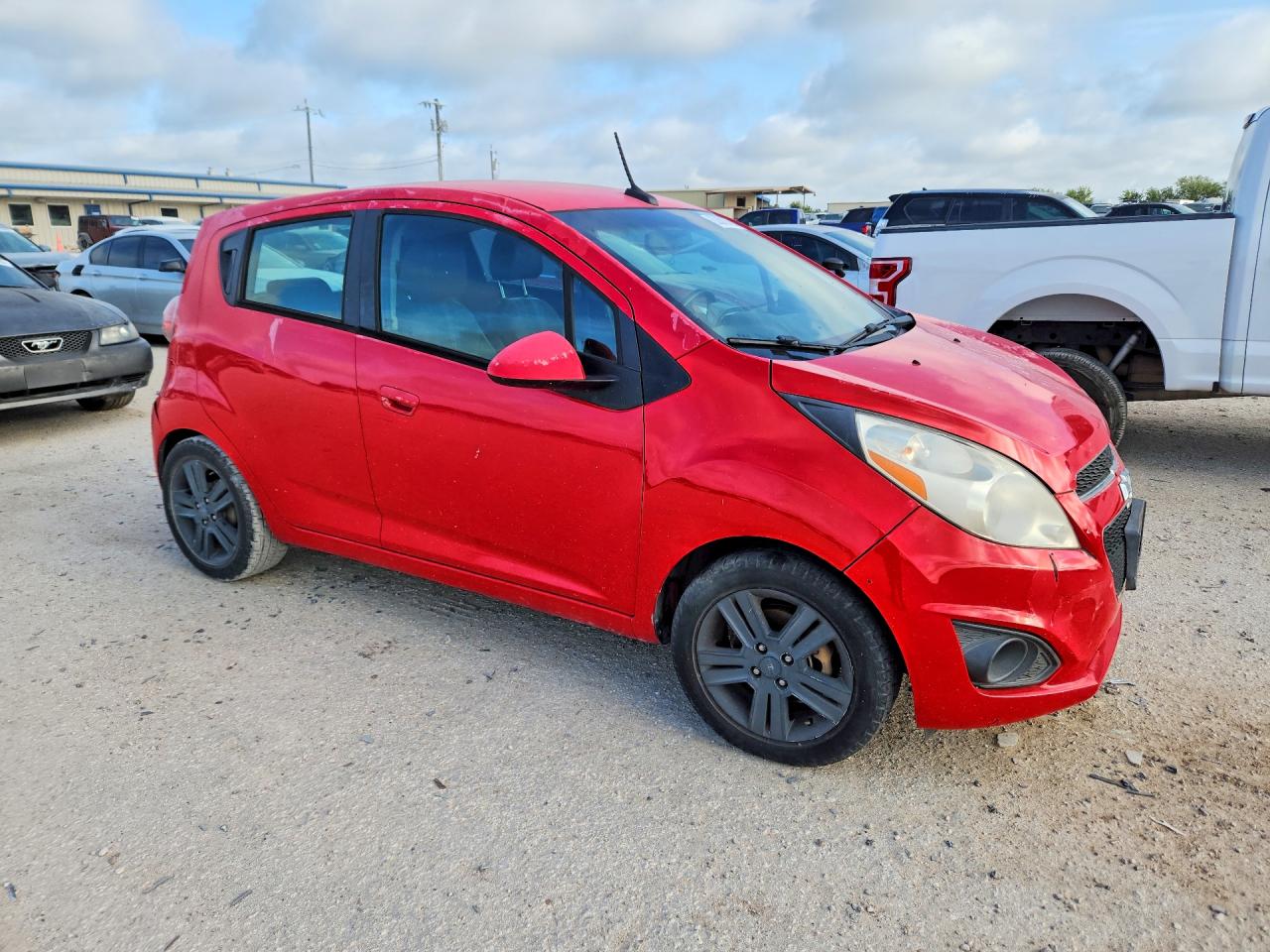 2013 Chevrolet Spark Ls Red vin: KL8CB6S95DC624430